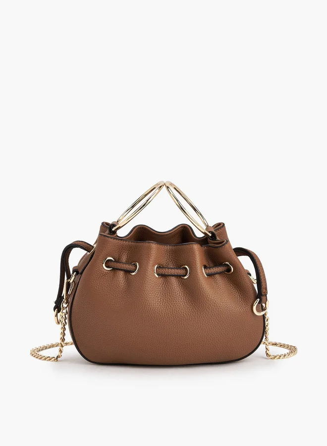 Celeste Textured Crossbody Bag With Detachable Chain Strap
